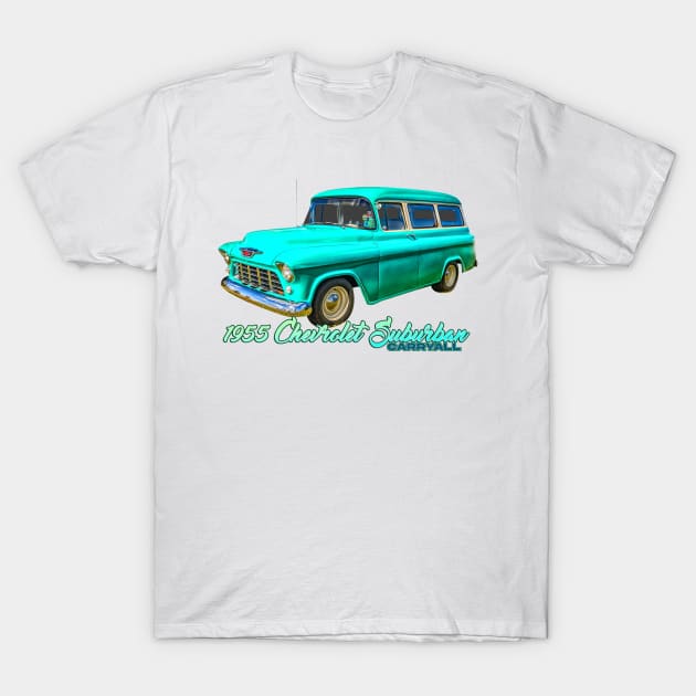 1955 Chevrolet Suburban Carryall T-Shirt by Gestalt Imagery